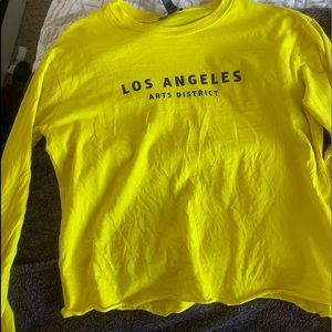 Yellow long sleeve shirt